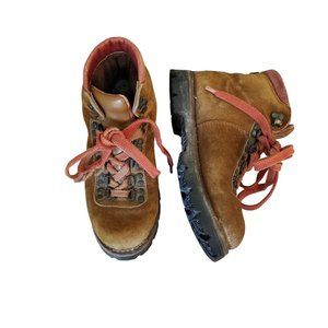 Log Master Mens 4 Womens 6 Vintage Brown Leather Work Hiking Gorpcore Mountainee